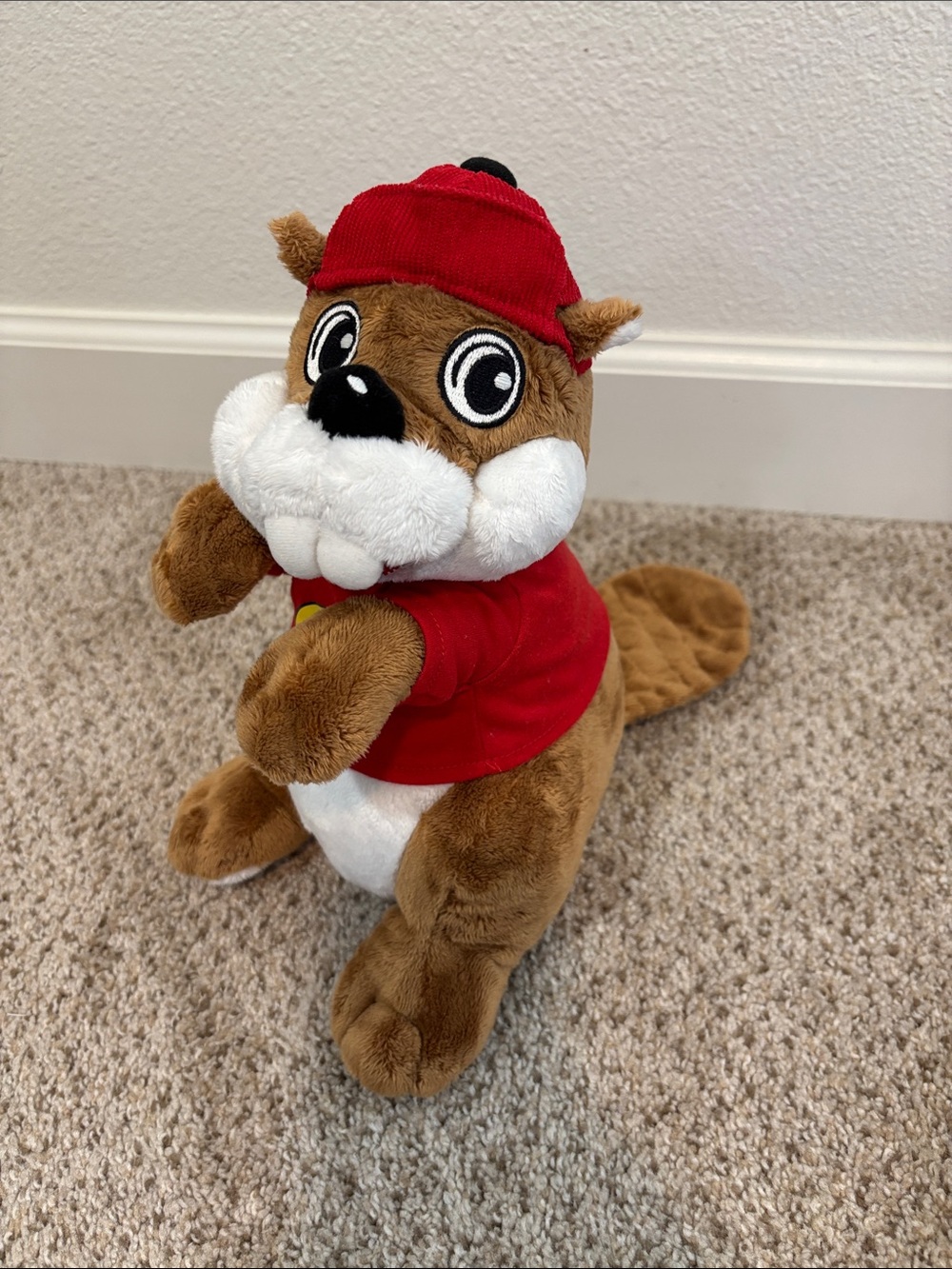 12” Buc-ee’s Beaver Plush Stuffy Southern Souvenir Travel Keepsake Toy